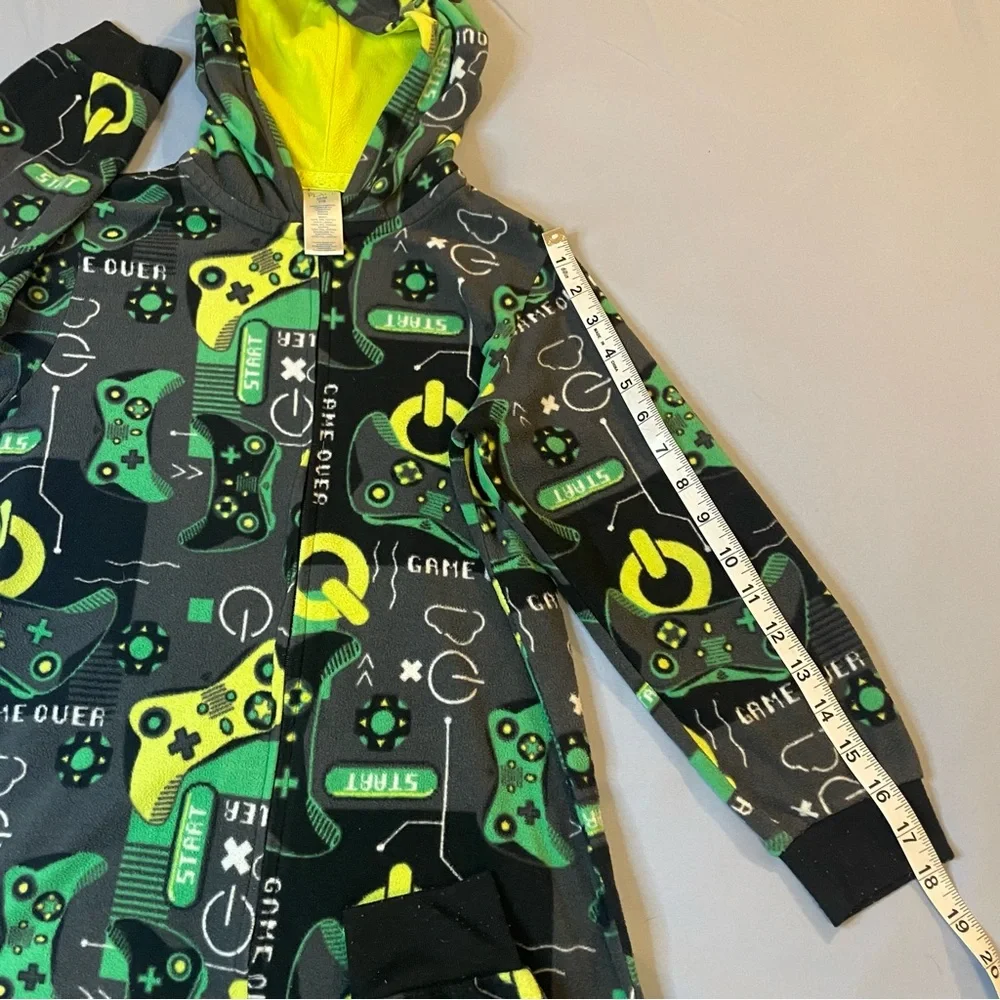 Kids Gaming-Themed One Piece Pajama Size M/M 7/8